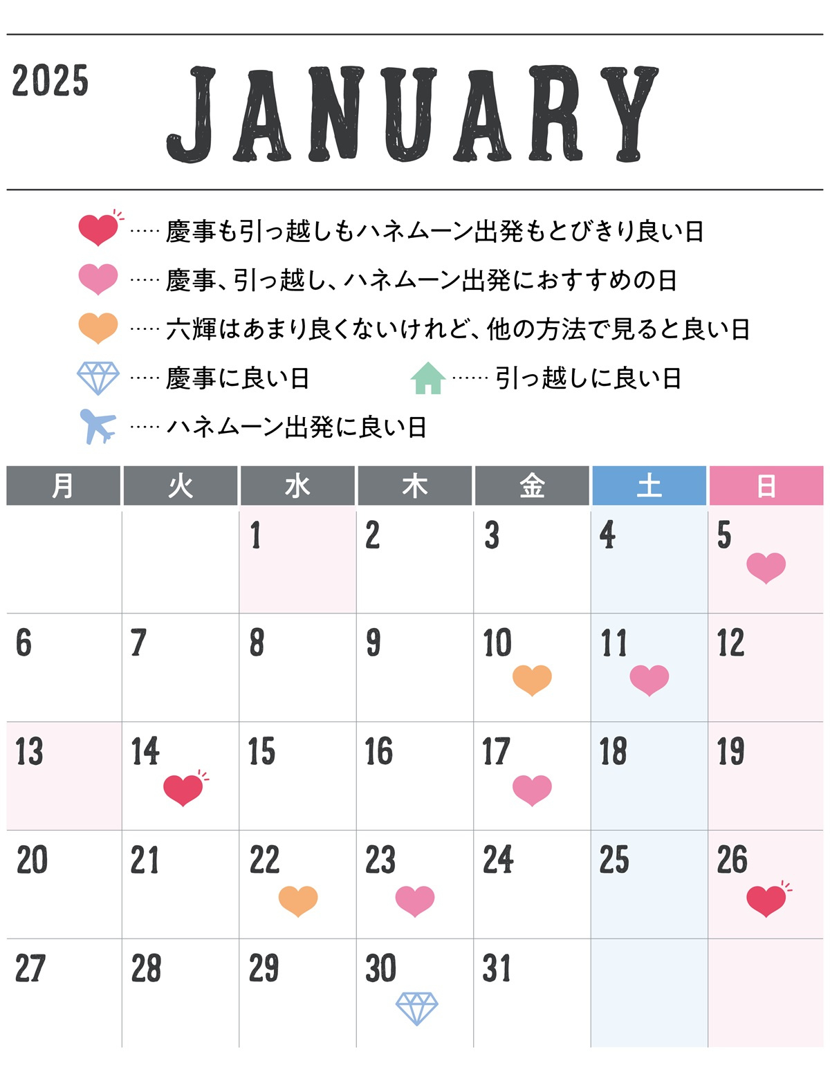 2025年2026年】一粒万倍日・天赦日Etc.最強開運日カレンダー～入籍日 | 開運カレンダー 2025