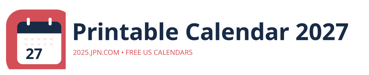 Printable Calendar 2027